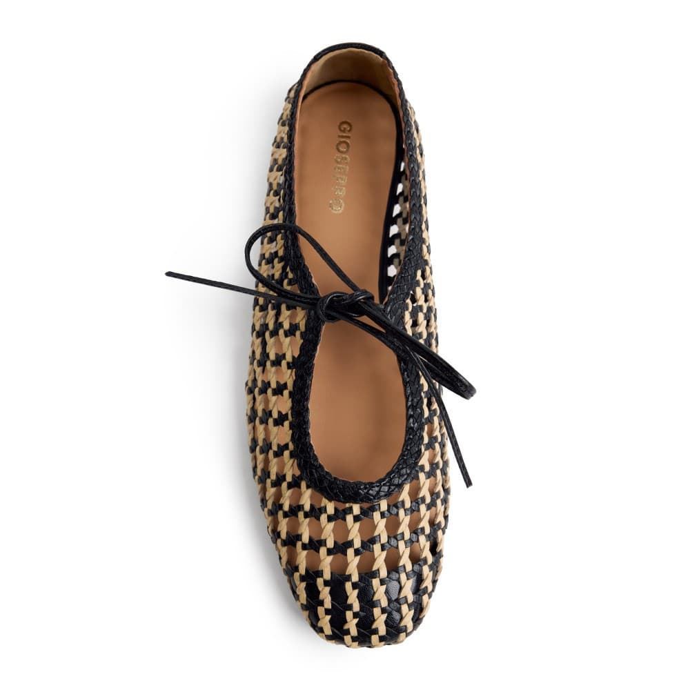 Gioseppo_ Bailarina Trenzada calada worden negro - Imagen 3