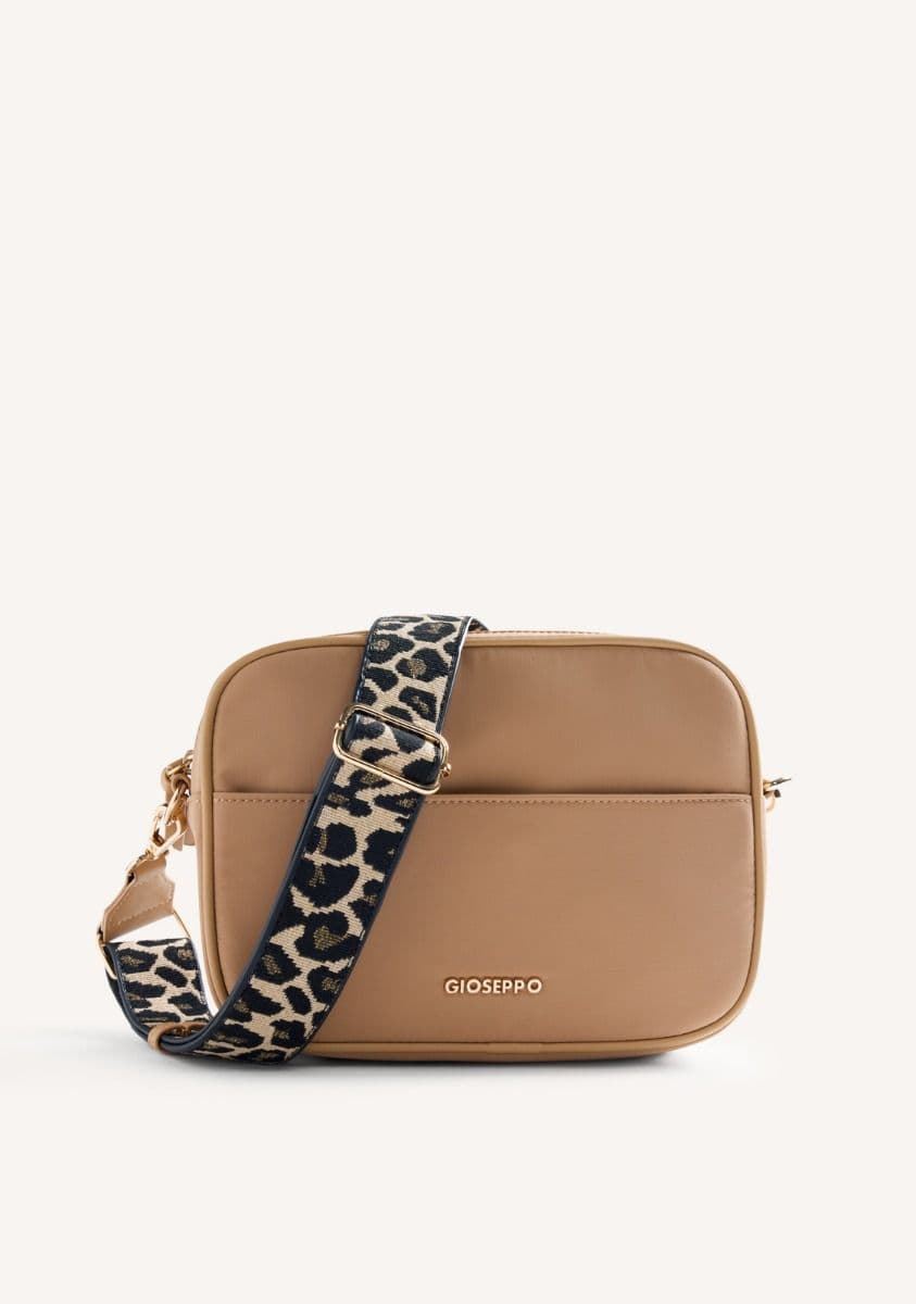Gioseppo_ Bolso bandolera beige estampado leopardo - Imagen 1