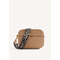 Gioseppo_ Bolso bandolera beige estampado leopardo - Imagen 1