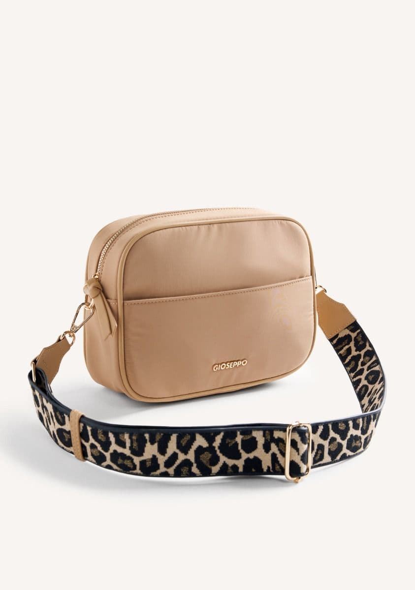 Gioseppo_ Bolso bandolera beige estampado leopardo - Imagen 2