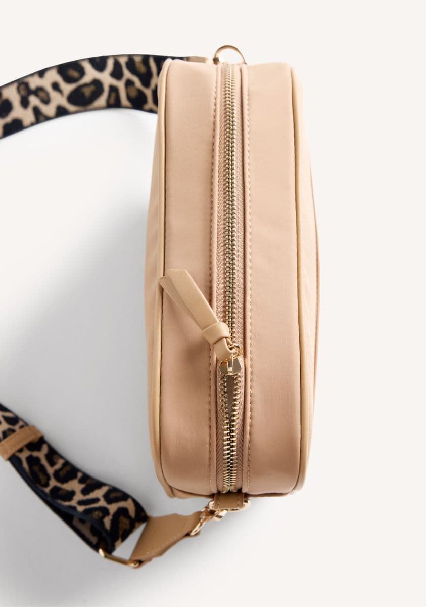 Gioseppo_ Bolso bandolera beige estampado leopardo - Imagen 4