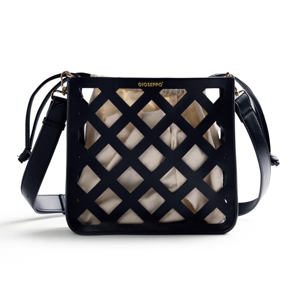 Gioseppo_ Bolso calado negro Tacurong - Imagen 1