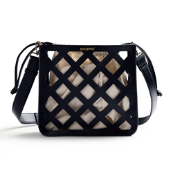 Gioseppo_ Bolso calado negro Tacurong - Imagen 1