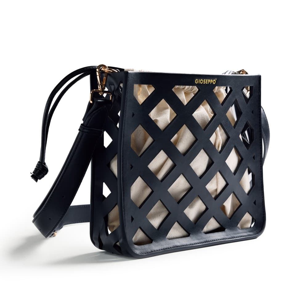 Gioseppo_ Bolso calado negro Tacurong - Imagen 2