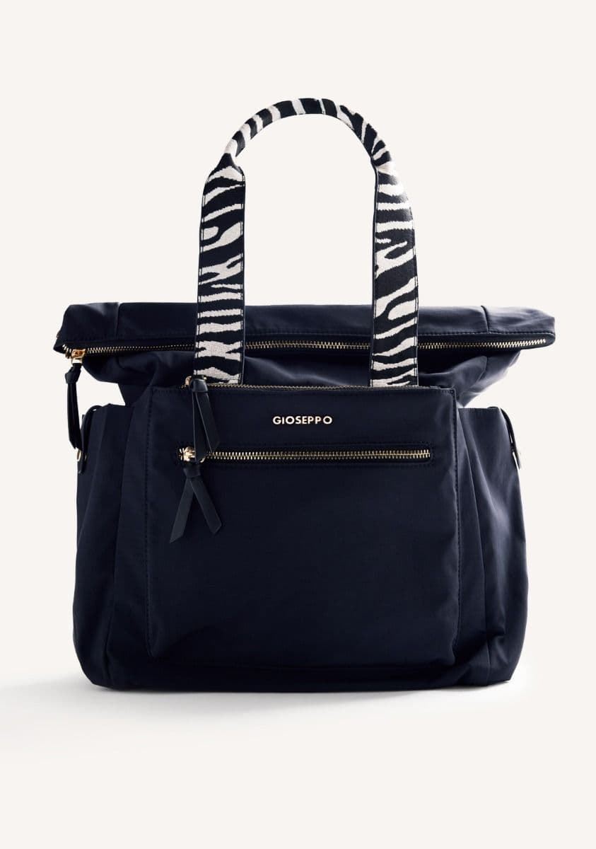 GIOSEPPO_Bolso Mochila negro-cebra - Imagen 1