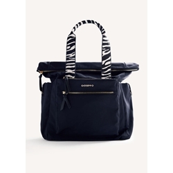 GIOSEPPO_Bolso Mochila negro-cebra - Imagen 1