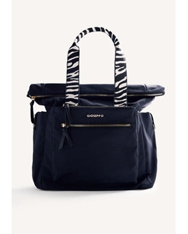 GIOSEPPO_Bolso Mochila negro-cebra - Imagen 1