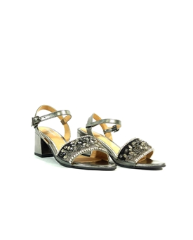 Gioseppo_ Sandalias gavarnie plomo con tacón y pedrería - Imagen 2