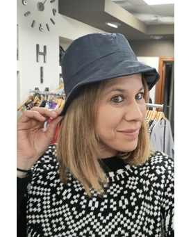 Gorro impermeable en marino - Imagen 1