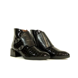 Hispanitas_ Botín hebillas coco negro - Imagen 2