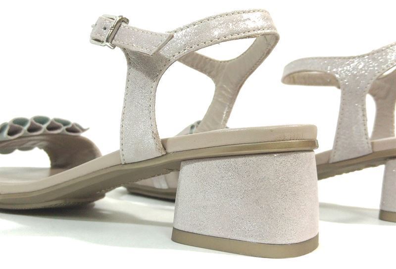 Hispanitas_ Sandalia Samoa ante nougat - Imagen 4