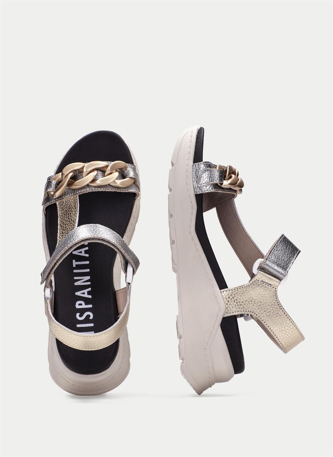 Hispanitas_ Sandalia Sport metalizados - Imagen 5
