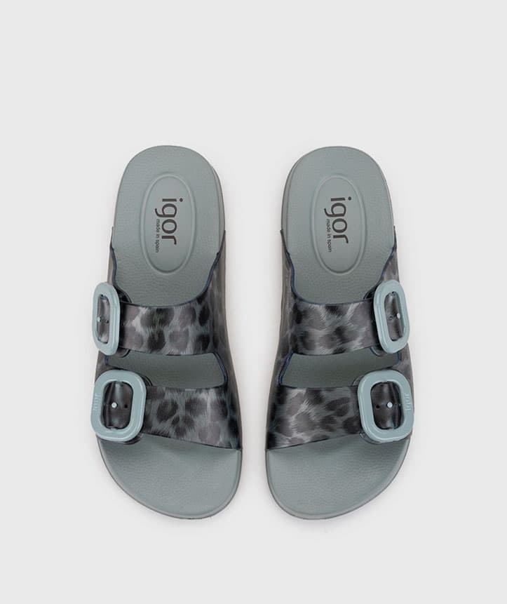 Igor_ Sandalia habana brillo Leo verde - Imagen 3