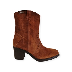 Jordana_ Bota campera media caña serraje cuero - Imagen 1