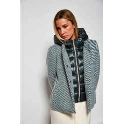 Md´M_ Abrigo corte jaspeado en verde - Imagen 1