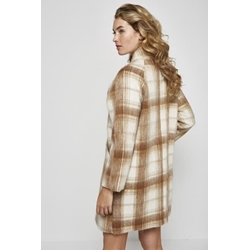 Md´M_ Abrigo cuadros marrón - Imagen 2