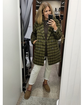 Md´M_ Abrigo cuadros pelo verde - Imagen 1