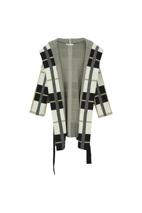 Md´M_ Abrigo de punto cuadros - Imagen 3