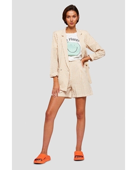 Md´M_ Blazer cuadros vichy beige - Imagen 2