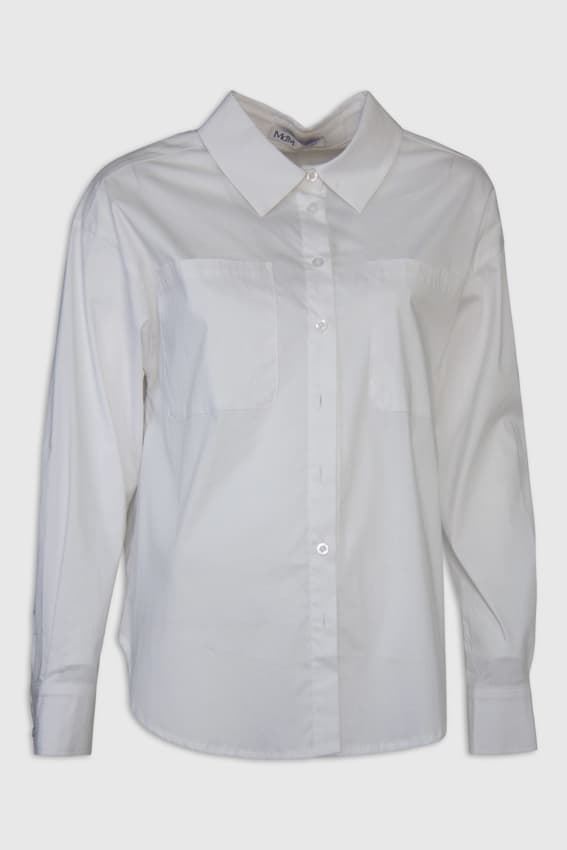 Md´M_ Blusa blanca bolsillo - Imagen 4