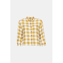 Md´M_ Blusa cuadros amarilla - Imagen 1