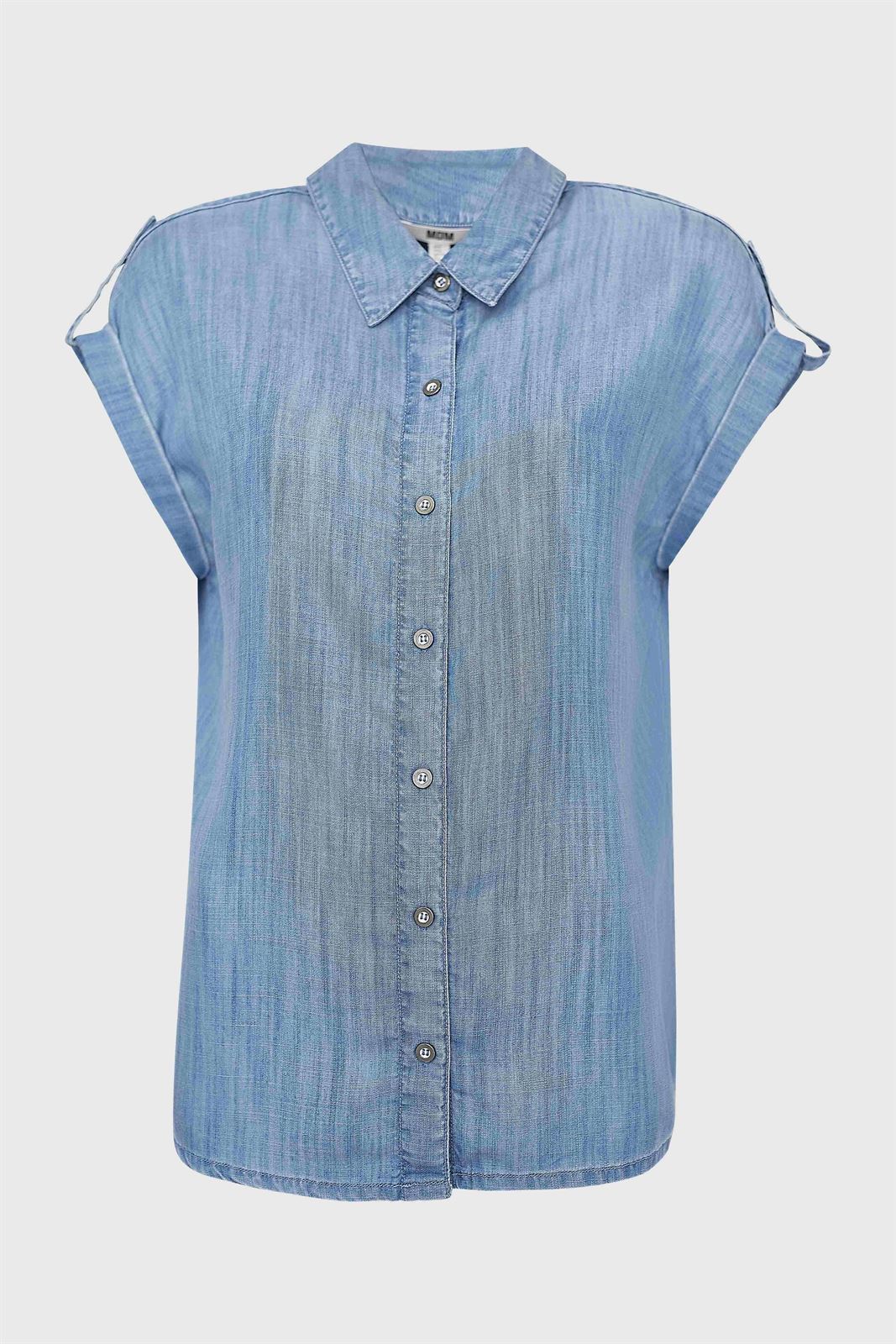 Md´M_ Blusa denim manga corta - Imagen 1