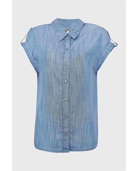Md´M_ Blusa denim manga corta - Imagen 1