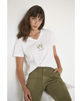 Md´M_ Camiseta blanca dibujo cactus - Imagen 1