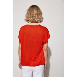 Md´M_ Camiseta lino tomate - Imagen 2