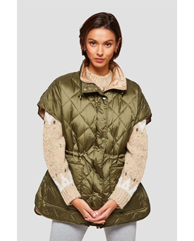 Md´M_ Chaleco reversible verde/beige - Imagen 1