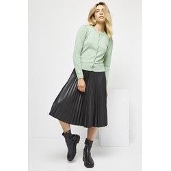 Md´M_ Falda midi plisada negra - Imagen 1