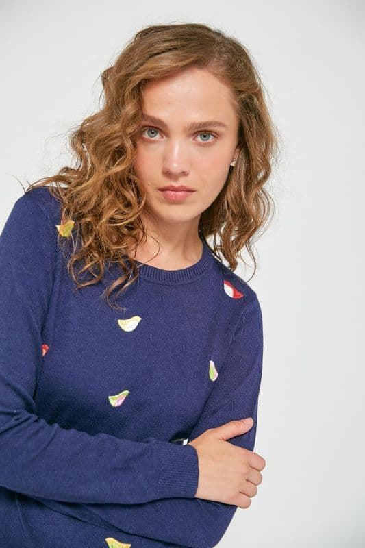 Md´M_ Jersey punto azul pajaritos - Imagen 6