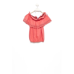 Md´M Leyenda- Blusa volante negra-rosa - Imagen 1