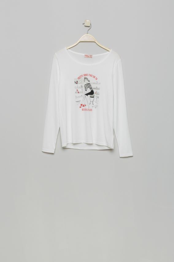 Md´M Leyenda_ Camiseta punto crudo dibujos - Imagen 1