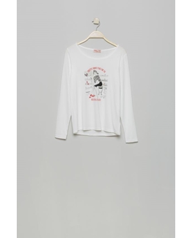 Md´M Leyenda_ Camiseta punto crudo dibujos - Imagen 1