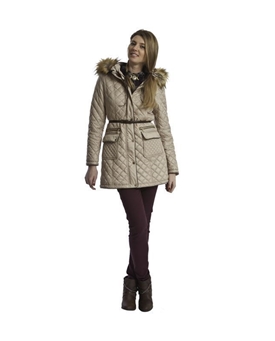 Md´M Leyenda- Chaquetón beige mujer - Imagen 1