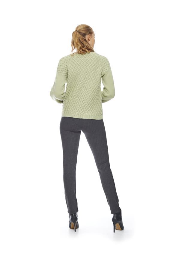 Md´M Leyenda_  Jersey de punto verde y beige - Imagen 2