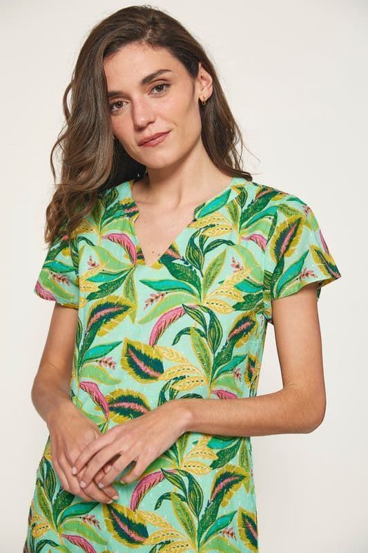 Md´M_ Vestido corto estampado tropical - Imagen 5