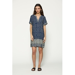 Md´M _ Vestido corto marino estampado sardinas - Imagen 1