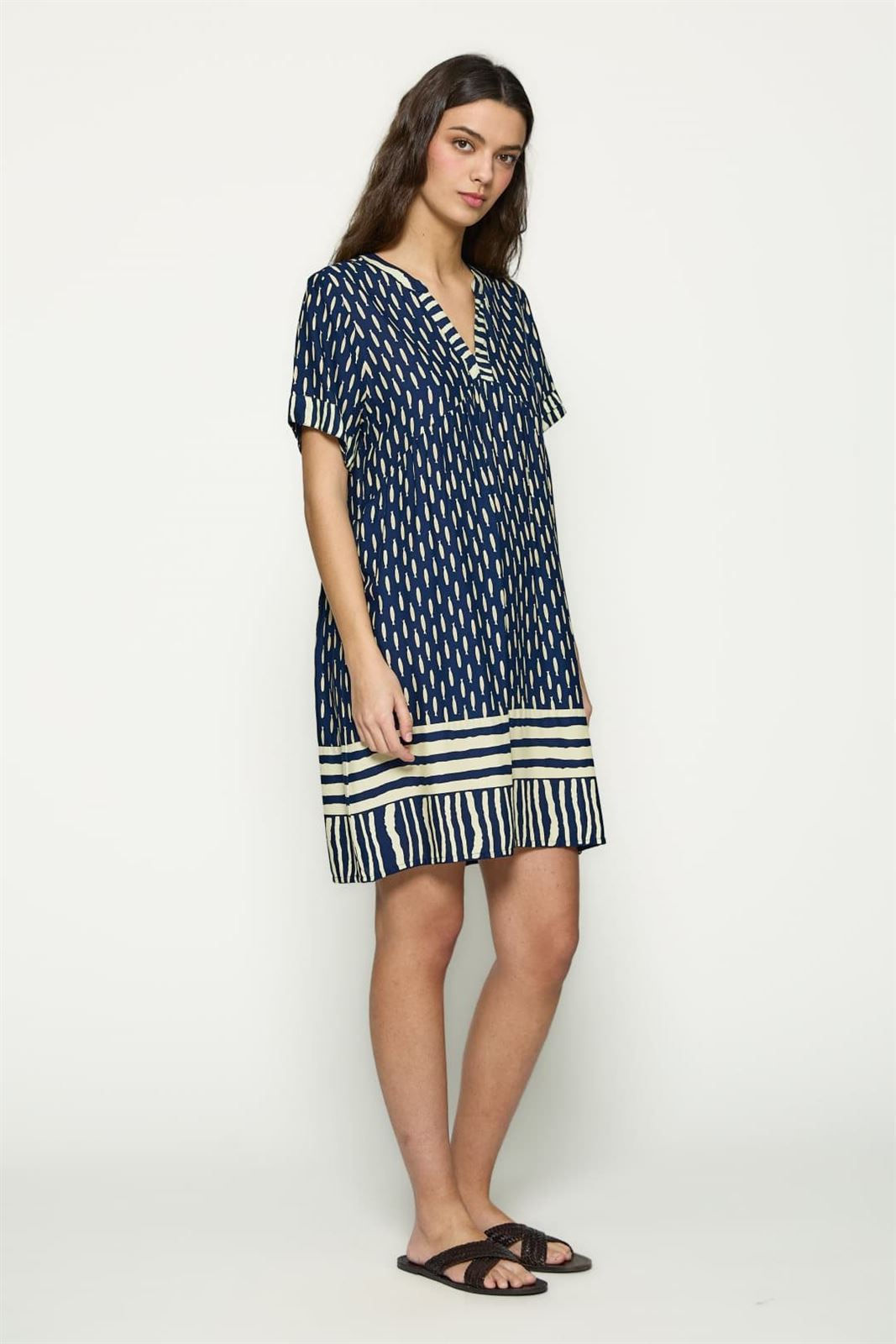 Md´M _ Vestido corto marino estampado sardinas - Imagen 4