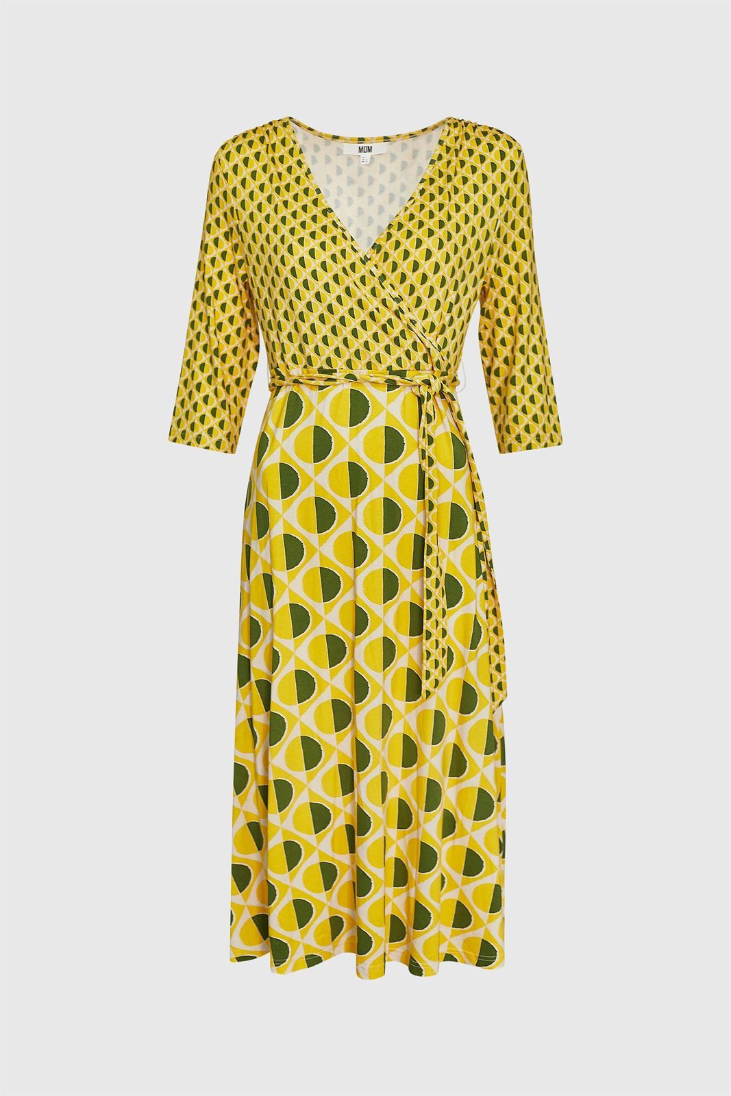 Md´M_ Vestido de punto estampado geométrico - Imagen 1