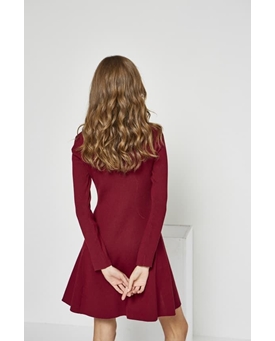 Md´M_ Vestido de punto granate - Imagen 2