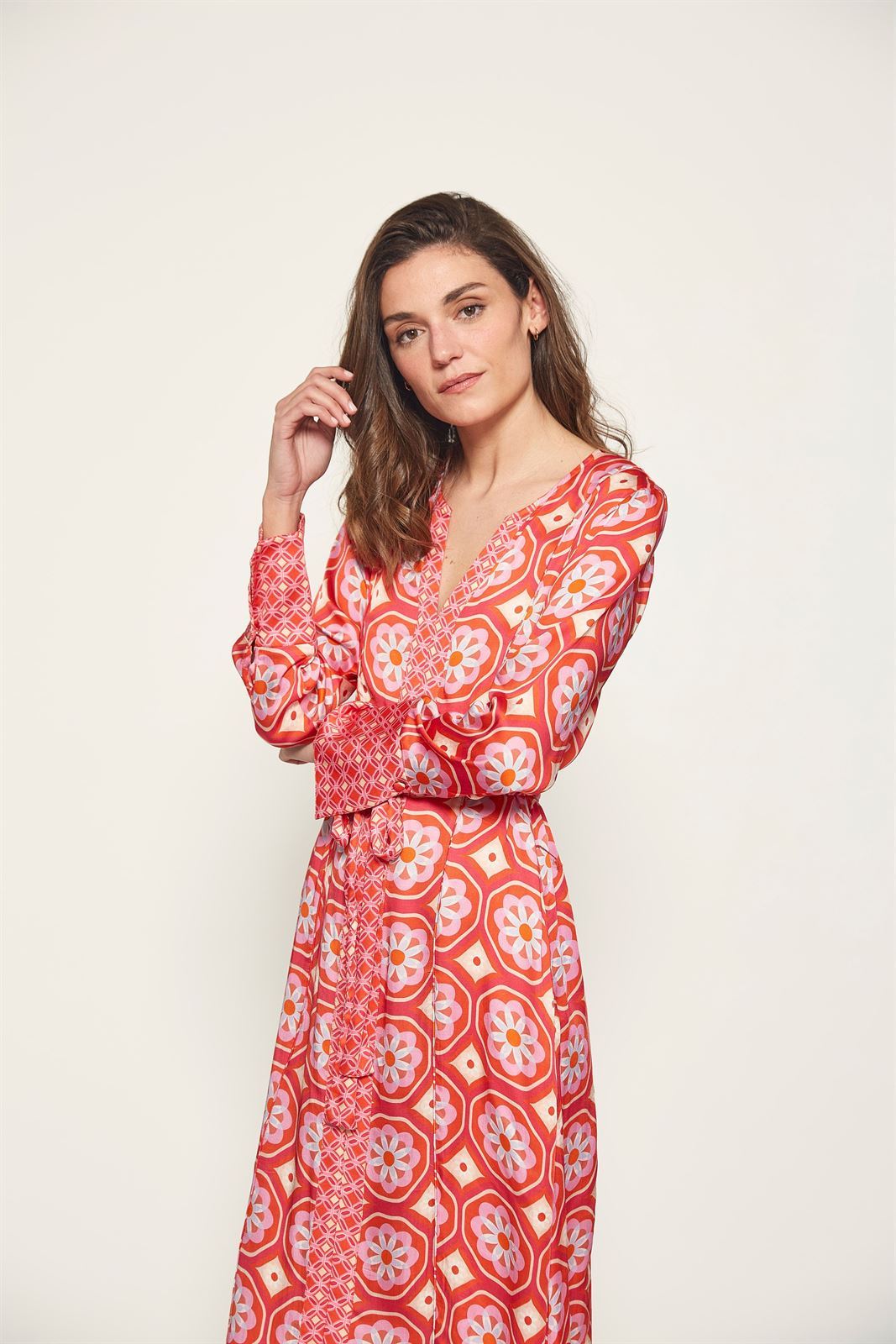 Md´M_ Vestido estampado rojo - Imagen 2