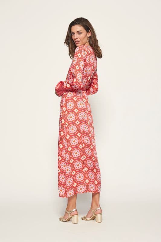 Md´M_ Vestido estampado rojo - Imagen 3