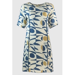 Md´M_ Vestido estampado tonos azules - Imagen 1