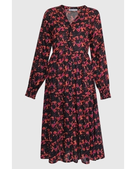 Md´M_ Vestido midi camisero estampado floral - Imagen 2