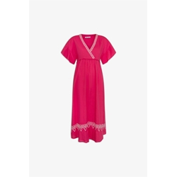 Md´M_ Vestido midi de algodón en rosa - Imagen 1