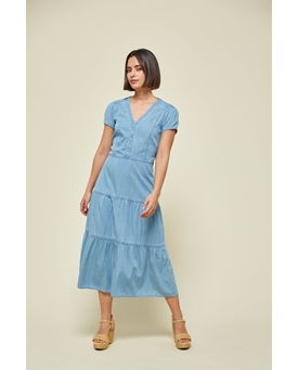 Md´M_ Vestido midi denim - Imagen 1