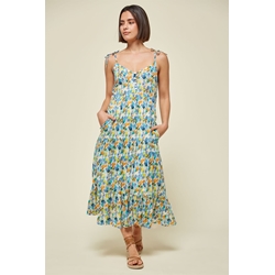 Md´M_ Vestido midi estampado diamantes - Imagen 1