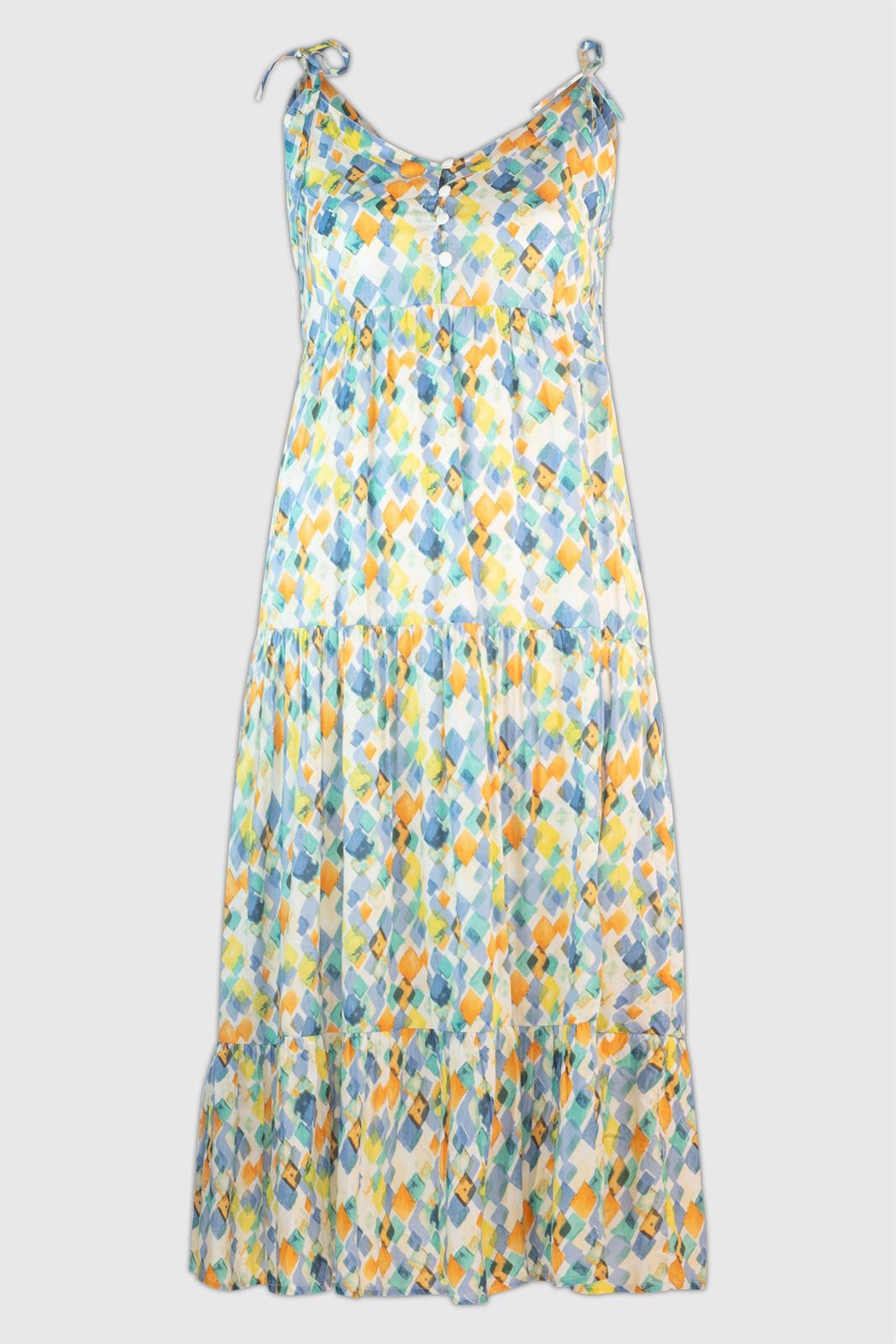 Md´M_ Vestido midi estampado diamantes - Imagen 6